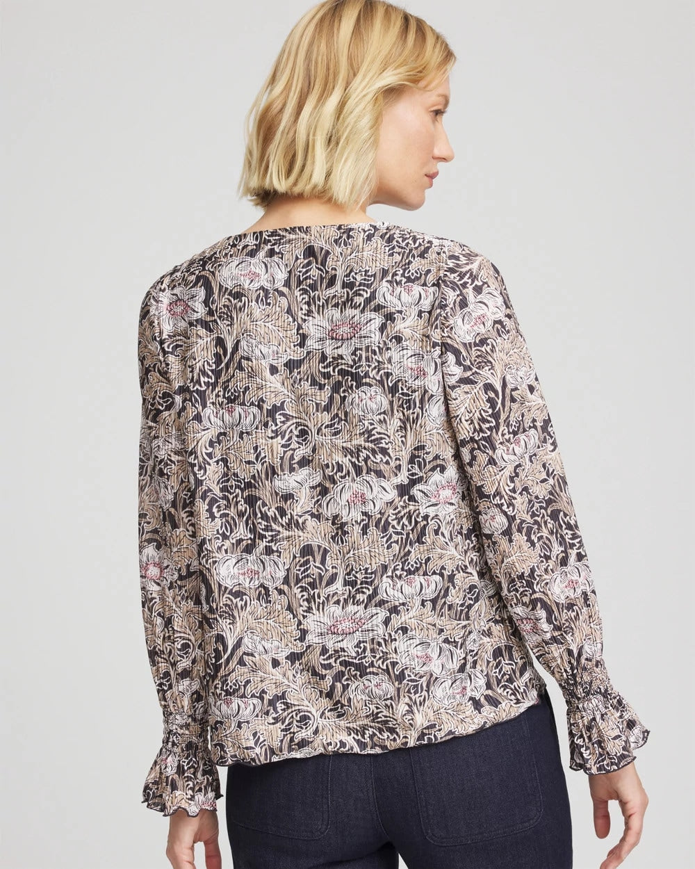 Chico's - Bloom Crinkle Bodre Top