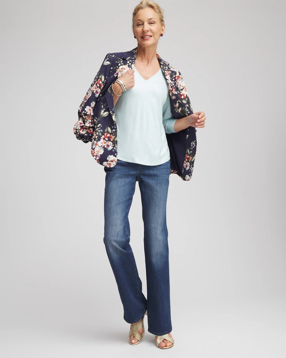 Chico's - Foiled Touch of Cool™ Layering Tee