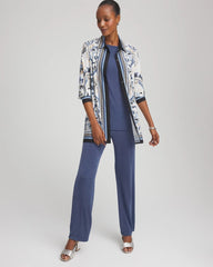 Chico's - Travelers™ Collection Paisley Mesh Shirt Jacket