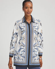 Chico's - Travelers™ Collection Paisley Mesh Shirt Jacket