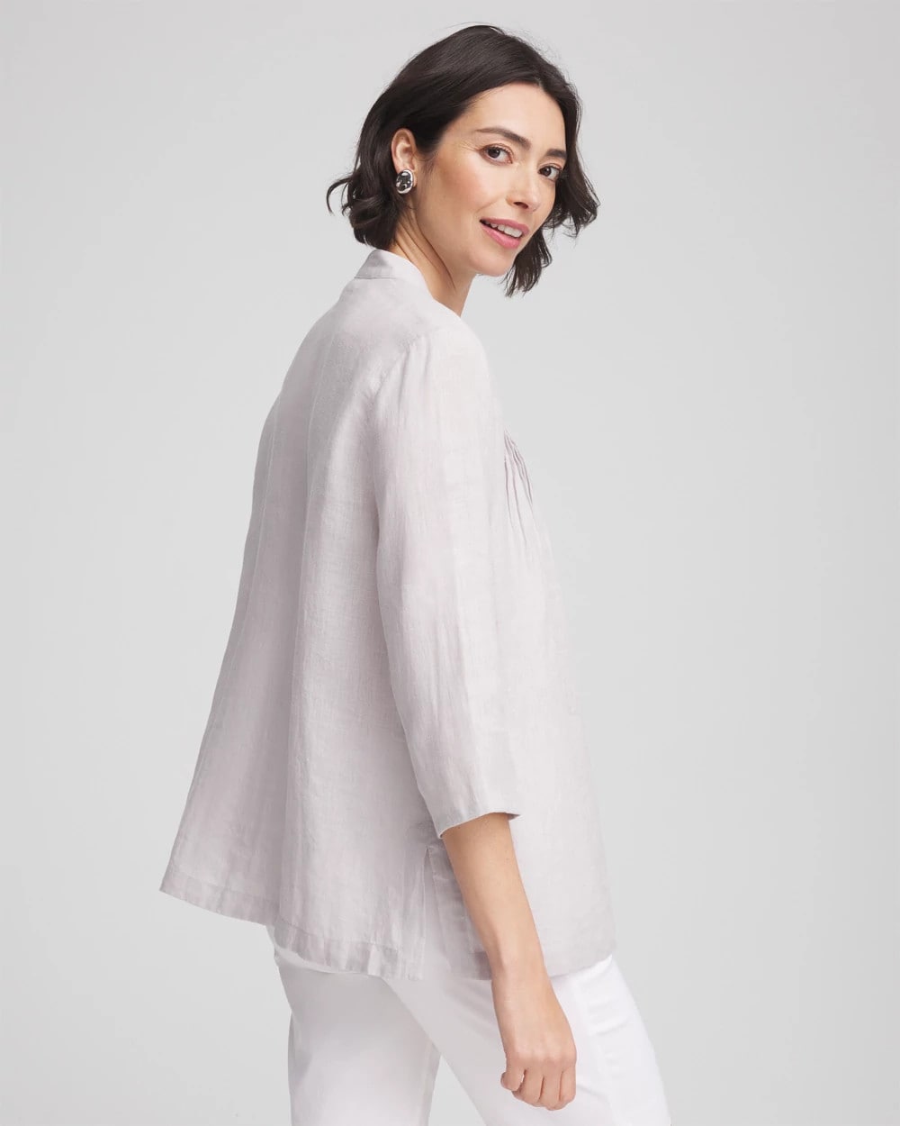 Chico's - Embellished Linen Kurta Tunic