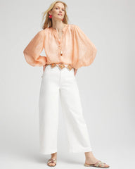 Chico's - Metallic Jacquard Blouse