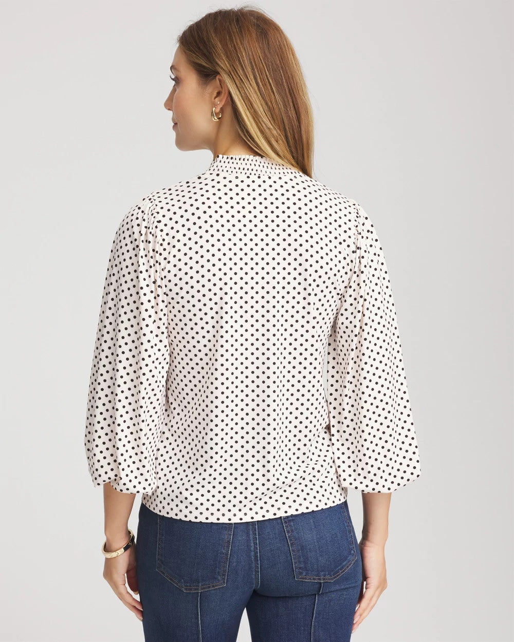 Chico's - Bubble-Sleeve Smocked Top
