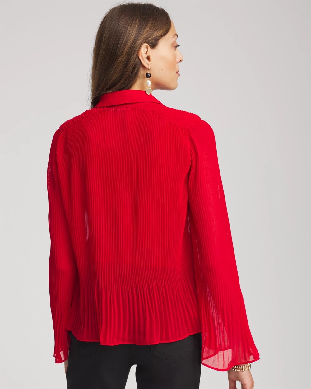 Chico's - Pleated Georgette Blouse