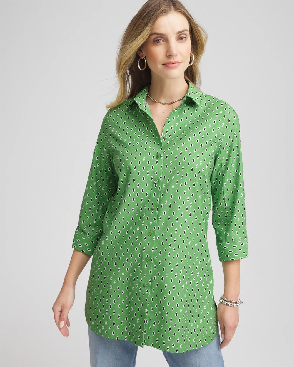 Chico's - No Iron™ Geo-Print Tunic