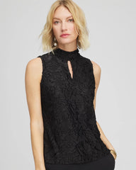 Chico's - Burnout Mockneck Tank
