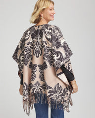 Chico's - Reversible Printed Fringe Ruana
