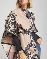 Chico's - Reversible Printed Fringe Ruana