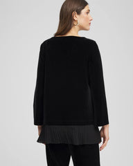 Chico's - Travelers™ Chiffon Hem Velvet Tunic
