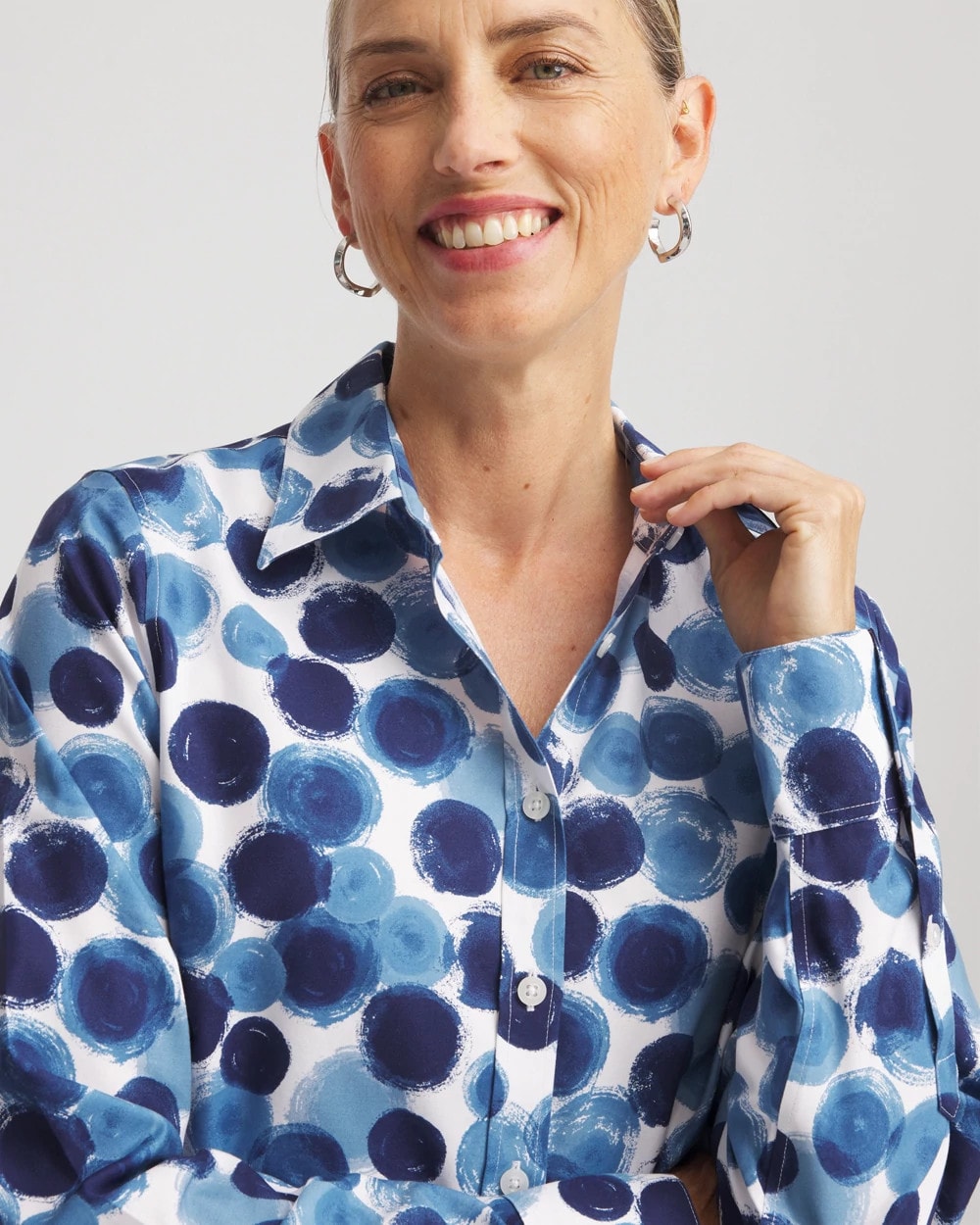 Chico's - No Iron™ Printed Sateen Shirt