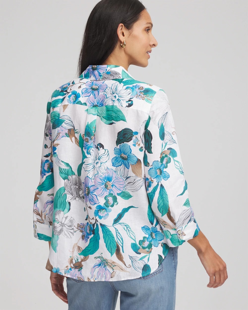 Chico's - No Iron™ Floral Linen Shirt