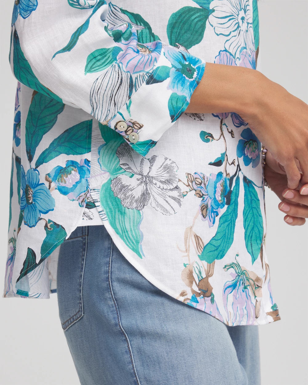 Chico's - No Iron™ Floral Linen Shirt