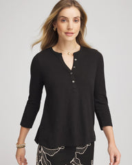Chico's - Cotton Slub Henley Shirt