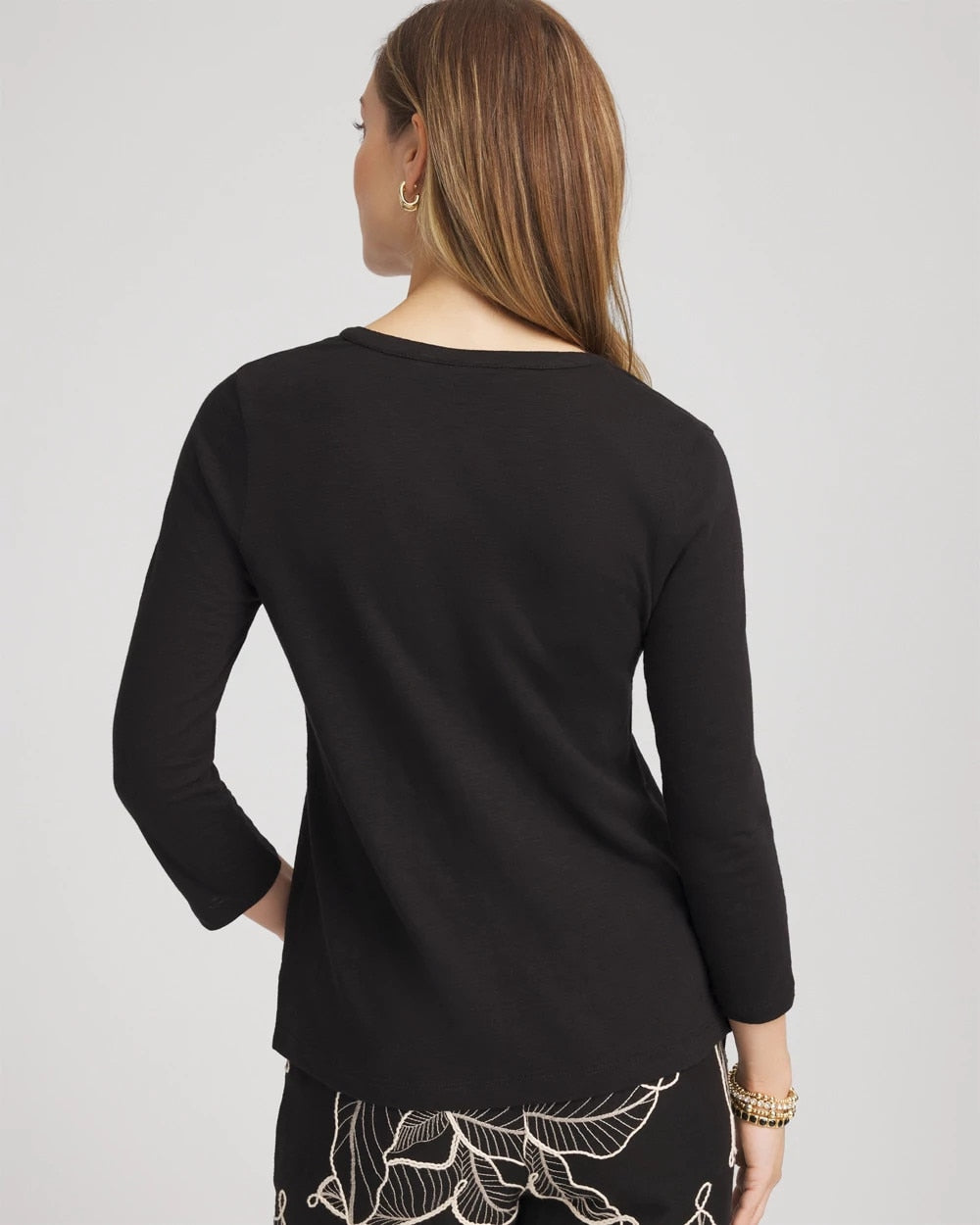 Chico's - Cotton Slub Henley Shirt