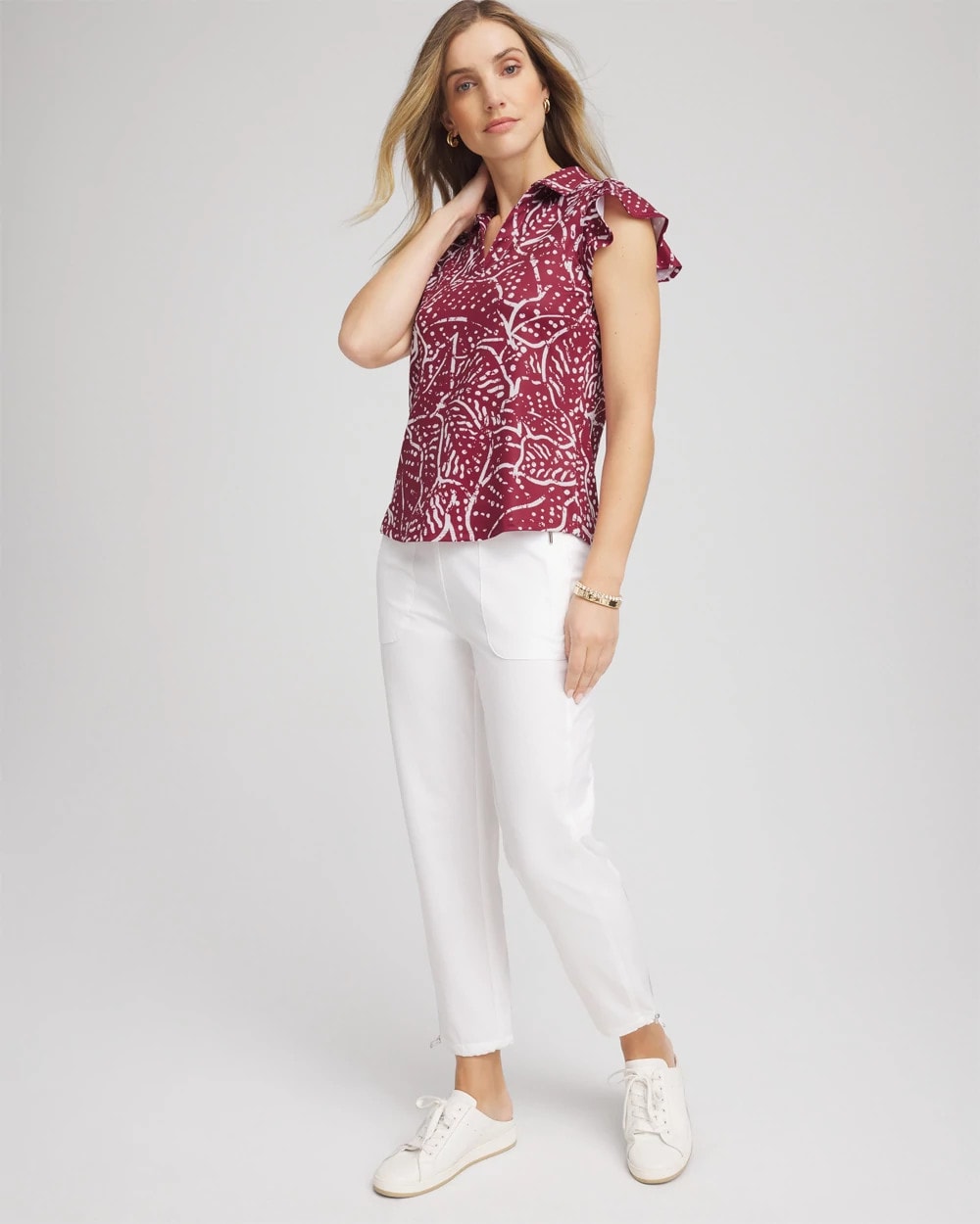 Chico's - Zenergy® UPF Printed Polo Top