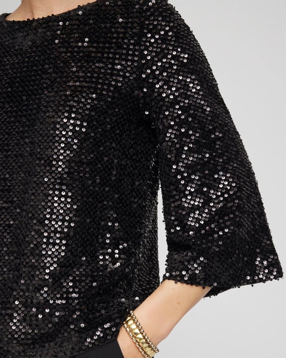 Chico's - Sparkling Sequin Party Tee