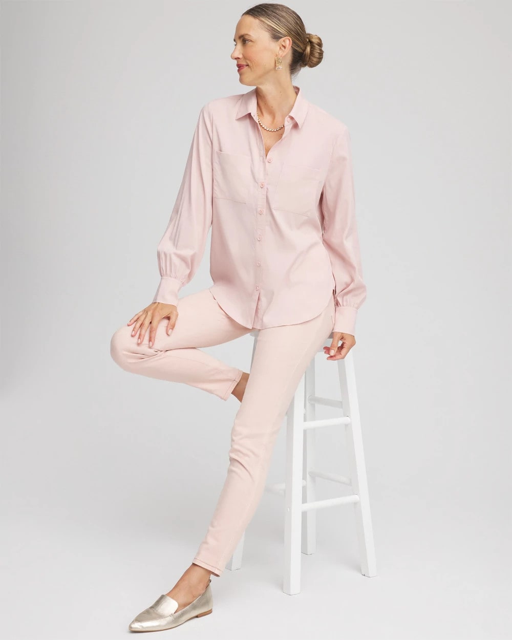 Chico's - Classic-Fit Collared Shirt