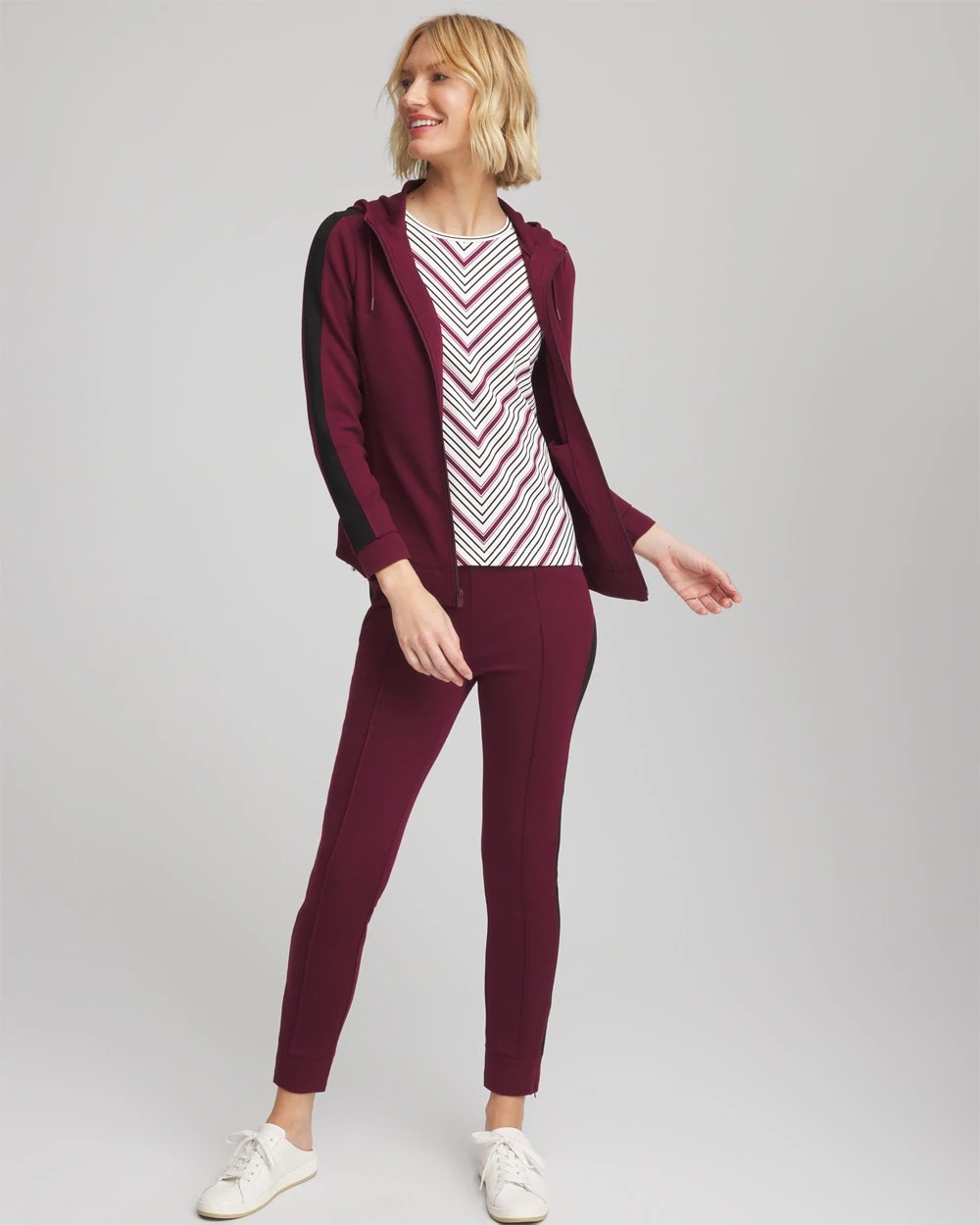 Chico's - Zenergy® Soft Brushed Striped Top