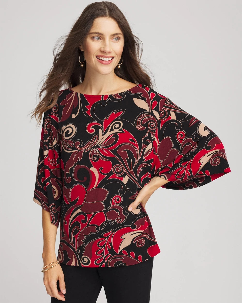 Chico's - Travelers™ Kimono Sleeve Party Top