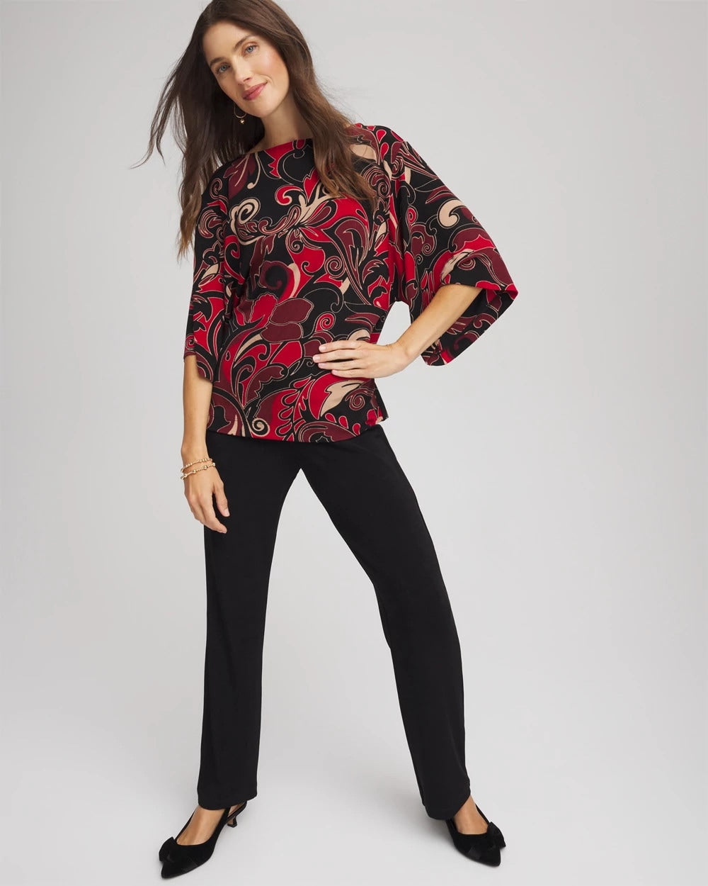 Chico's - Travelers™ Kimono Sleeve Party Top