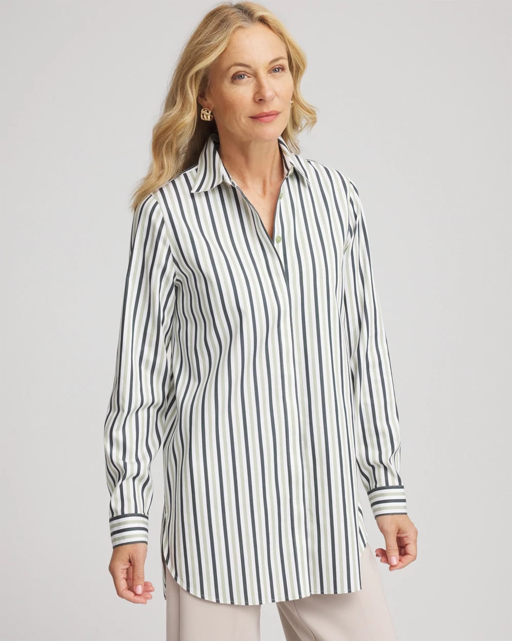 Chico's - No Iron™ Striped Shirt