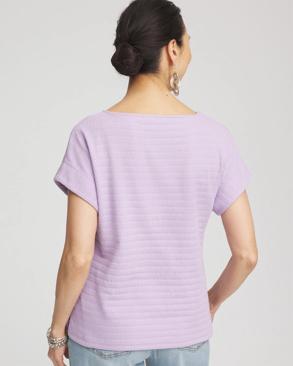 Chico's - Cap Sleeve Textured Tee