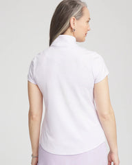 Chico's - Zenergy® Striped UPF Short-Sleeve Top