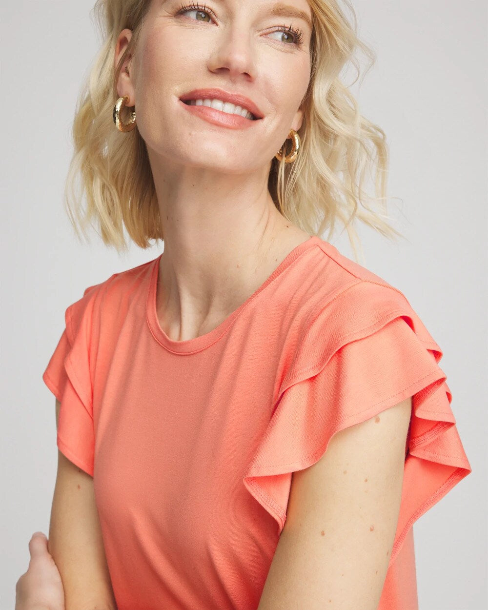Chico's - Touch of Cool™ Flutter Sleeve Tee