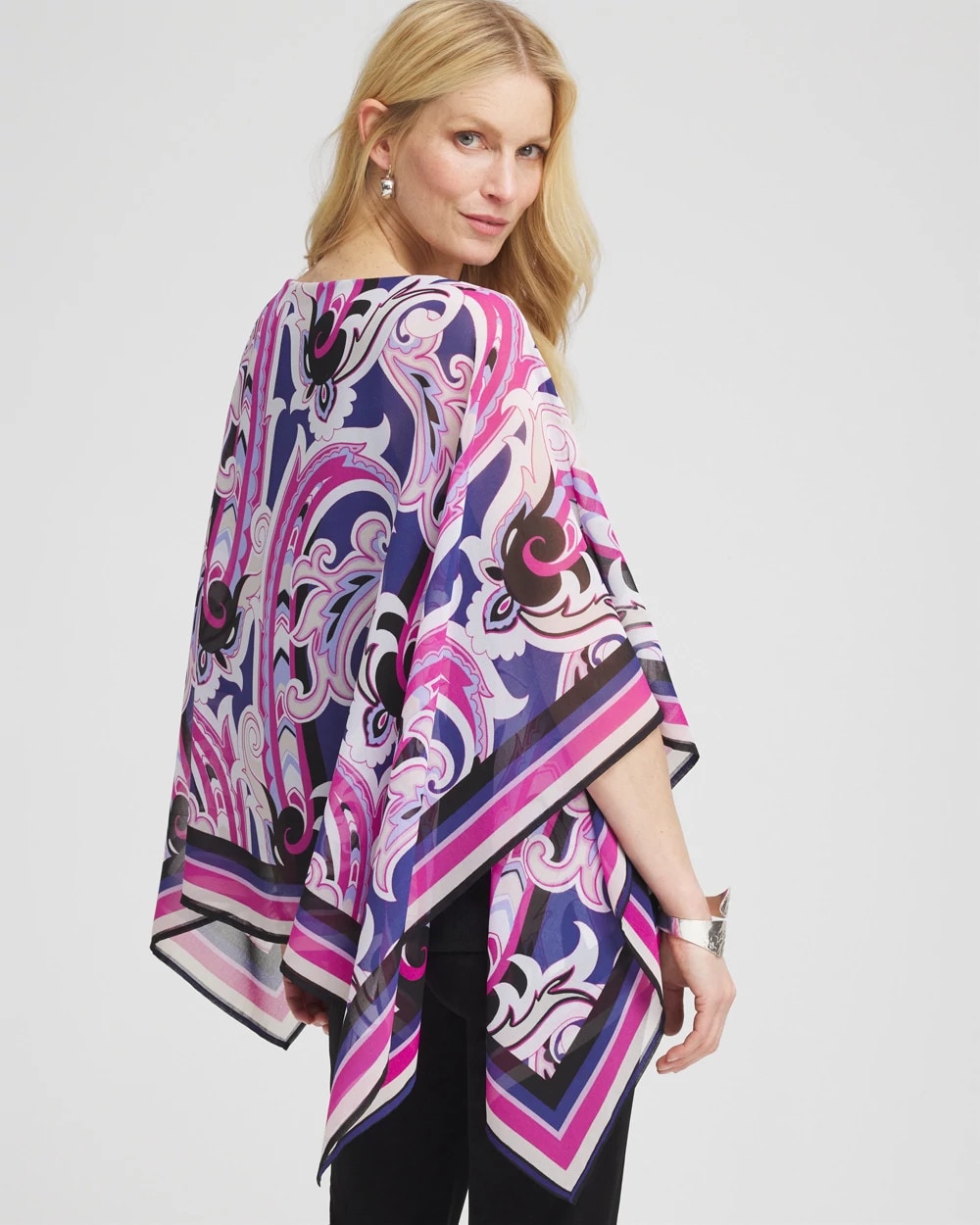 Chico's - Travelers™ Paisley Chiffon Layered Top