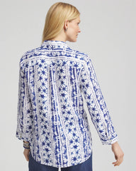 Chico's - No Iron™ Star Print Linen Shirt