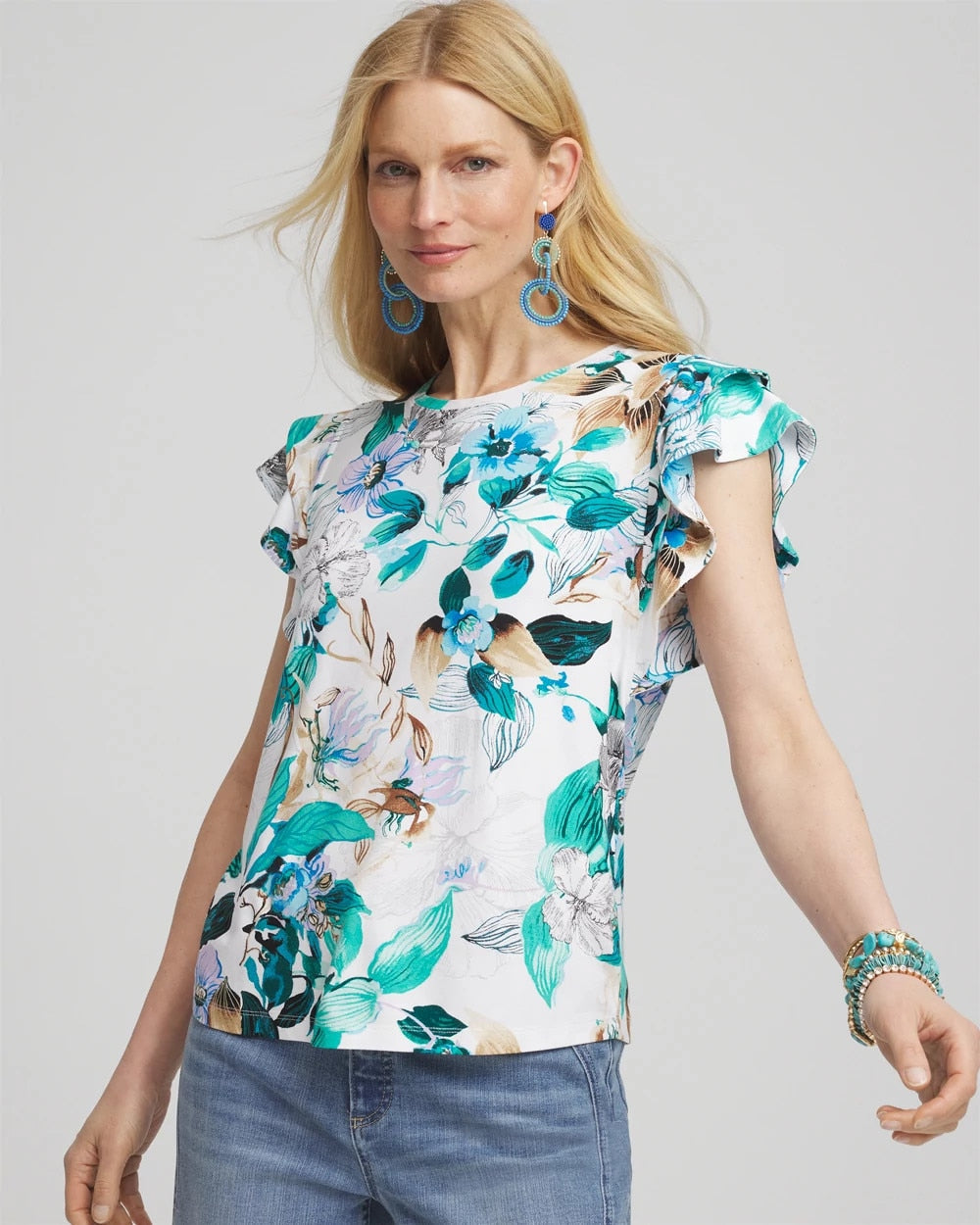 Chico's - Touch of Cool™ Flutter Sleeve Tee