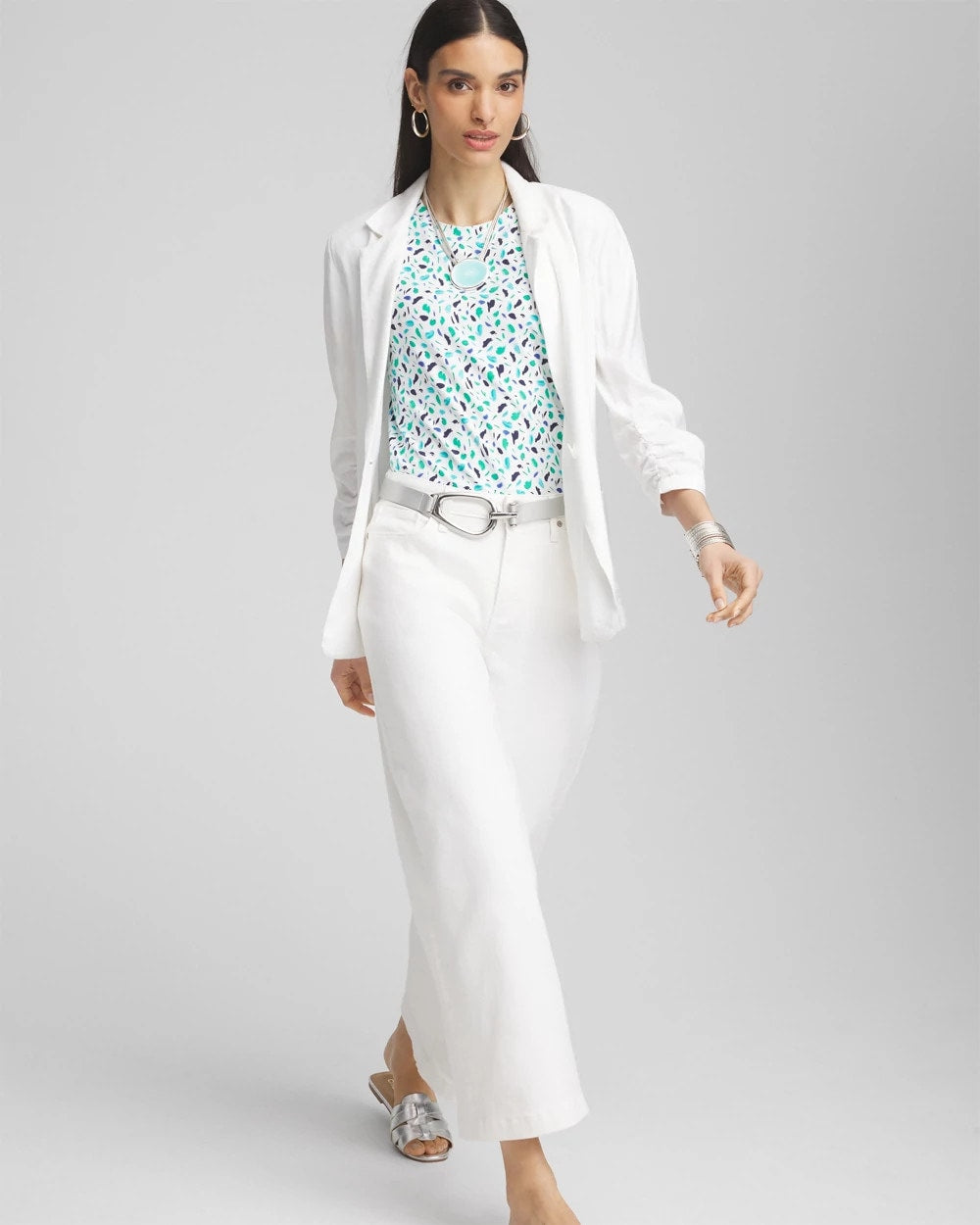 Chico's - Polka-Dot Crewneck Perfect Tee
