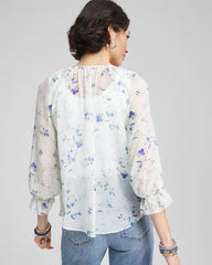 Chico's - Georgette Sheer Ruffle Blouse