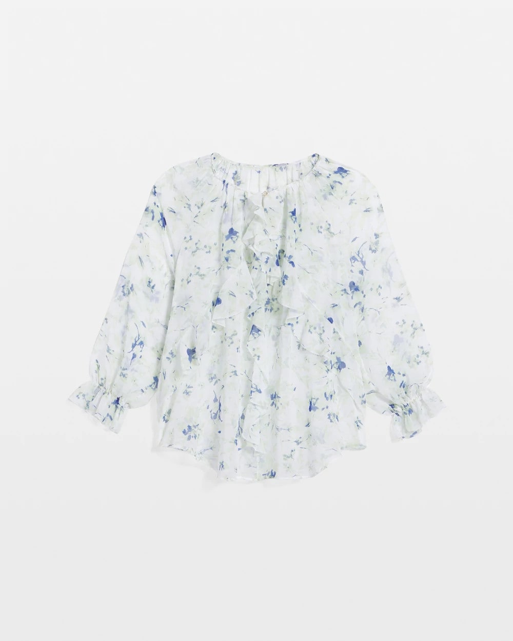 Chico's - Georgette Sheer Ruffle Blouse