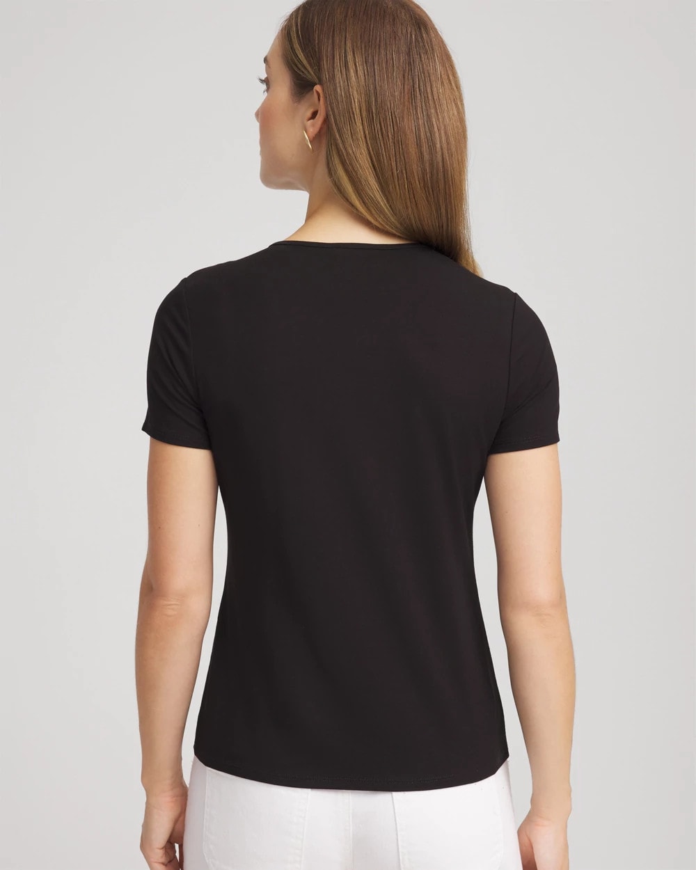 Chico's - Jersey Knit Ruched Front Tee