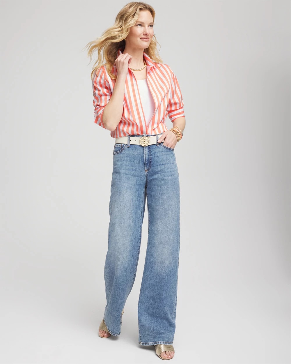 Chico's - No Iron™ Vacation Stripes Shirt