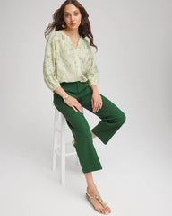 Chico's - Lurex Stripe Cotton Blouse