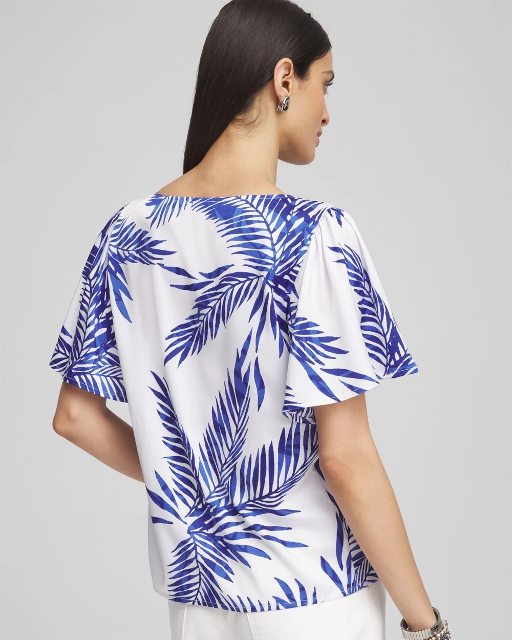 Chico's - Flutter Sleeve Satin Top