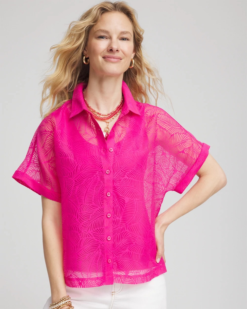 Chico's - Deco Burnout Shirt