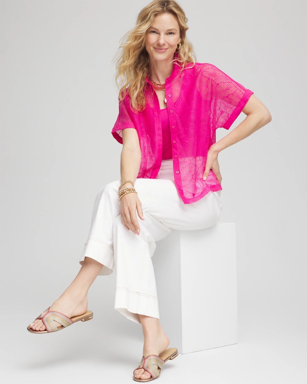 Chico's - Deco Burnout Shirt