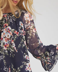 Chico's - Floral Georgette Blouse