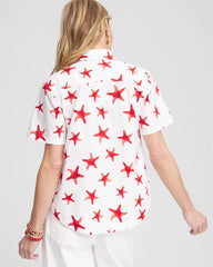 Chico's - Starfish Short Sleeve Swing Shirt