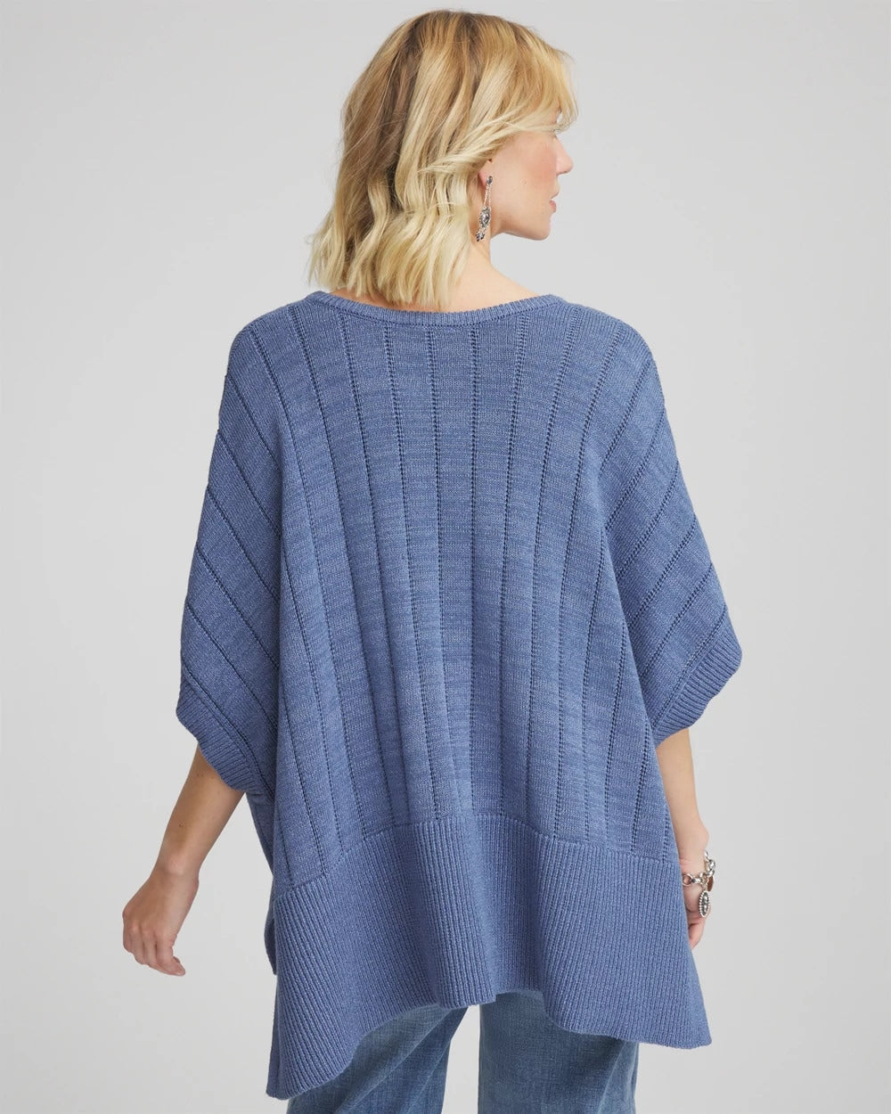 Chico's - Open-Knit Splitneck Poncho