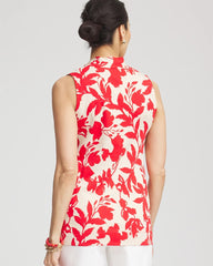 Chico's - Floral Sleeveless V-Neck Tunic