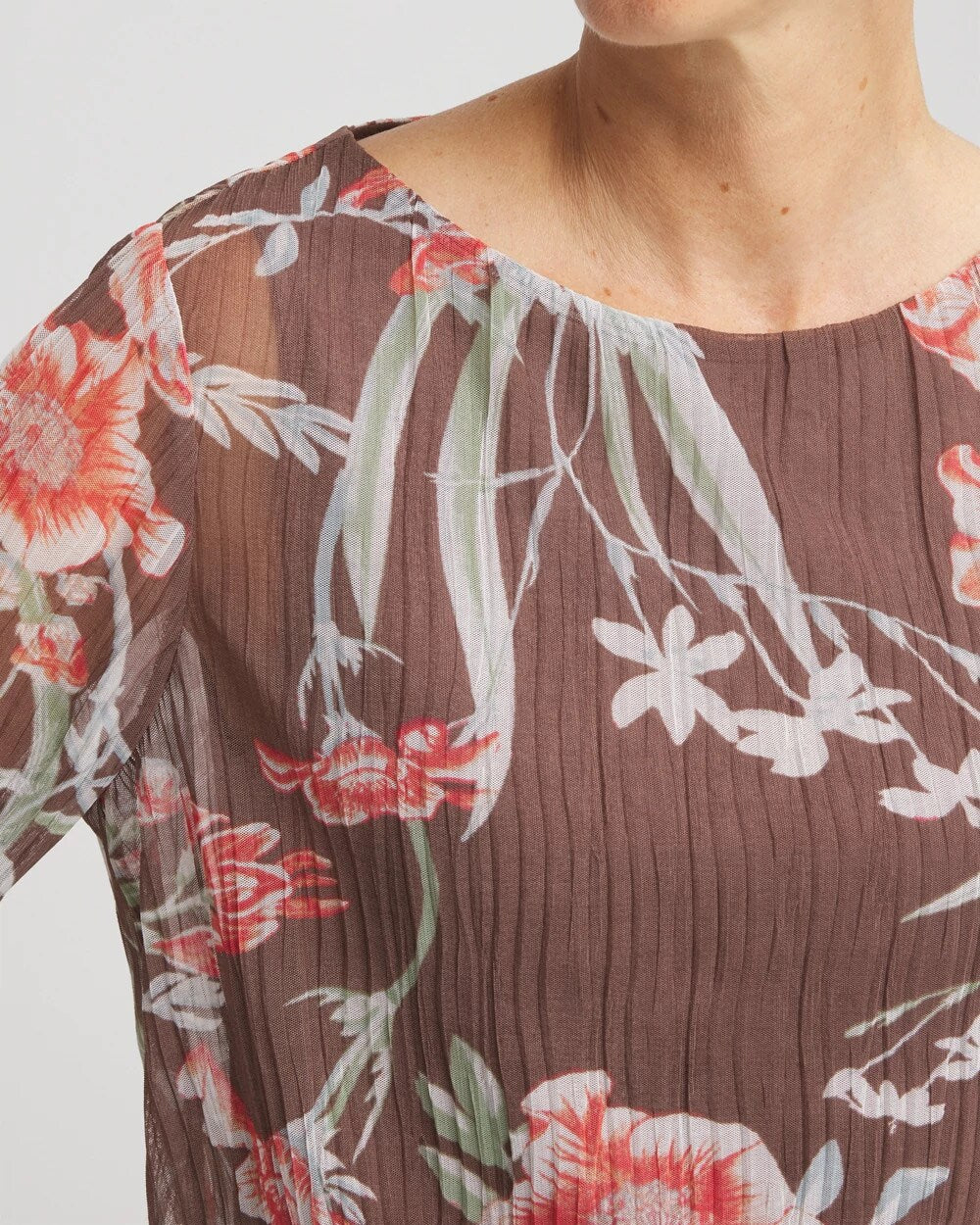 Chico's - Textured Banded-Hem Top