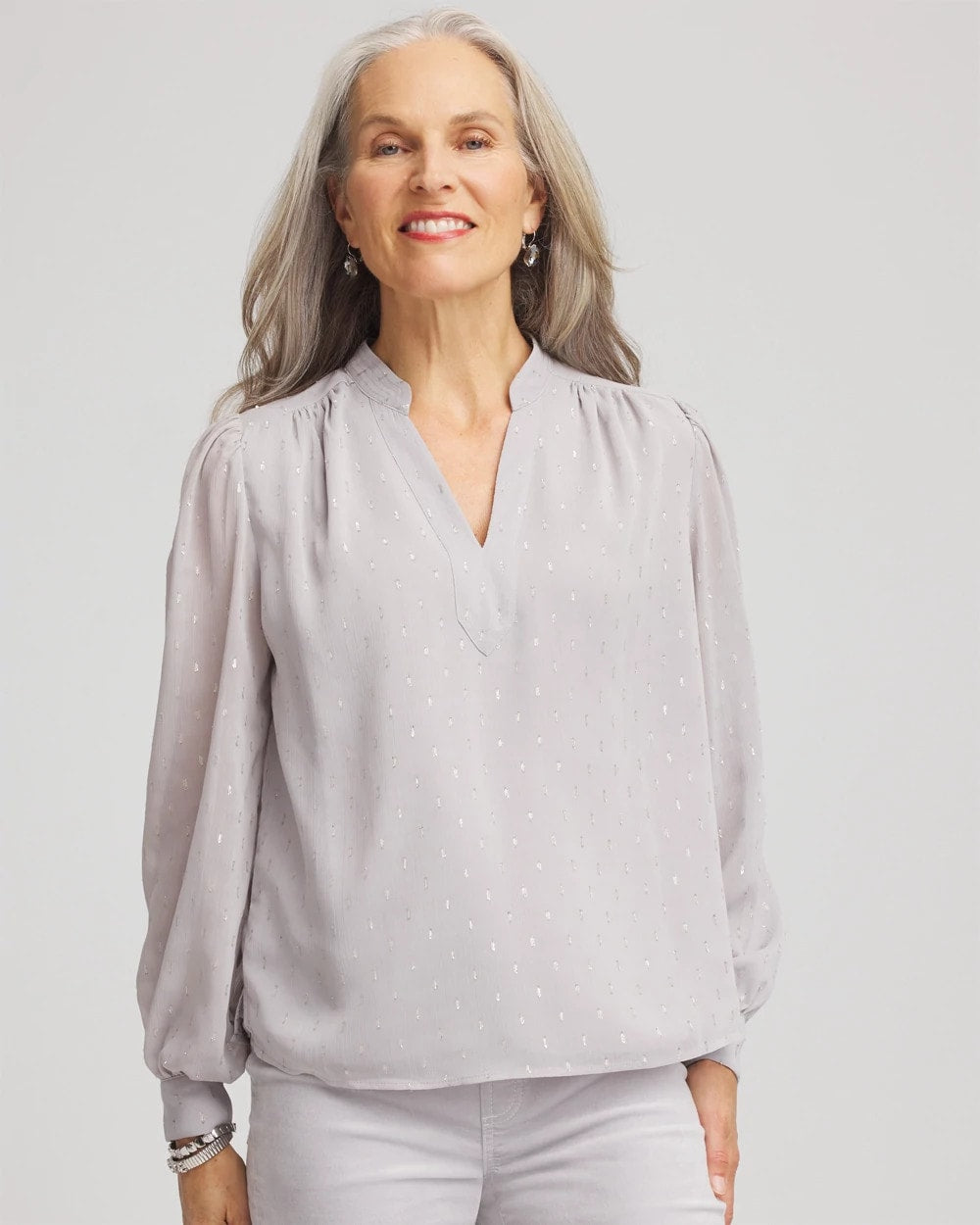 Chico's - Georgette Clip Dot Blouse