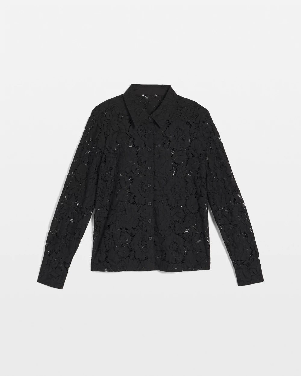 Chico's - Classic-Fit Collared Lace Shirt
