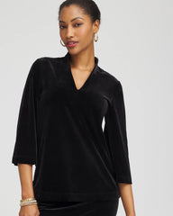 Chico's - Travelers™ Velvet V-Neck Kimono Sleeve Top