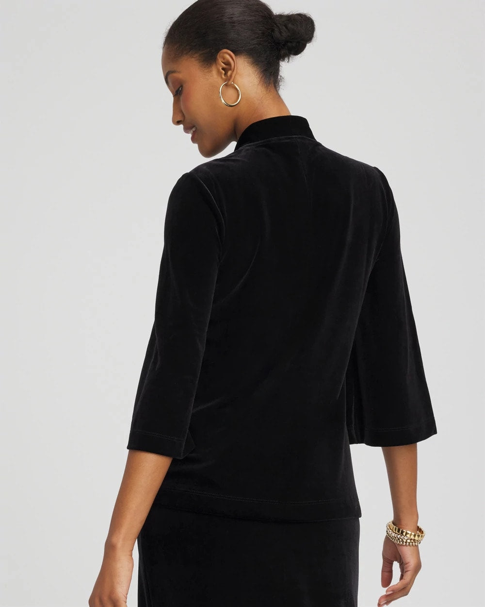 Chico's - Travelers™ Velvet V-Neck Kimono Sleeve Top