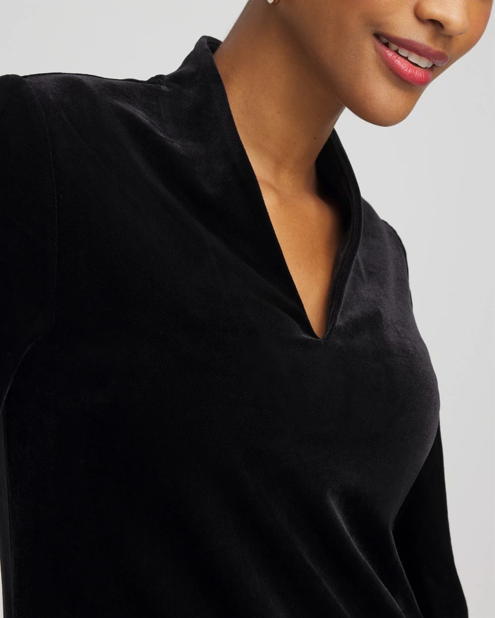 Chico's - Travelers™ Velvet V-Neck Kimono Sleeve Top